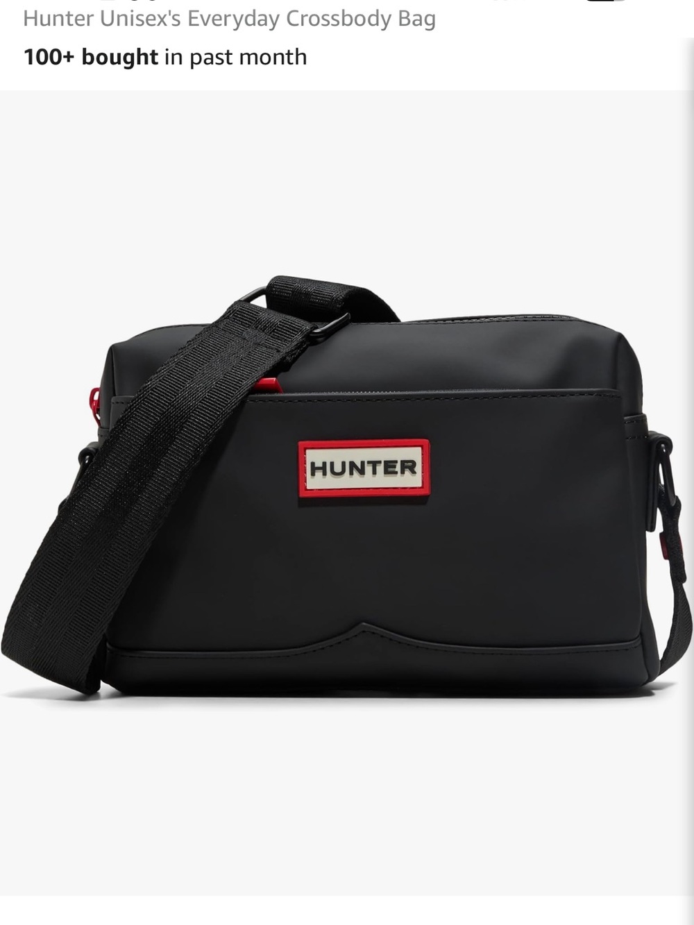 Hunter Black Crossbody Bag